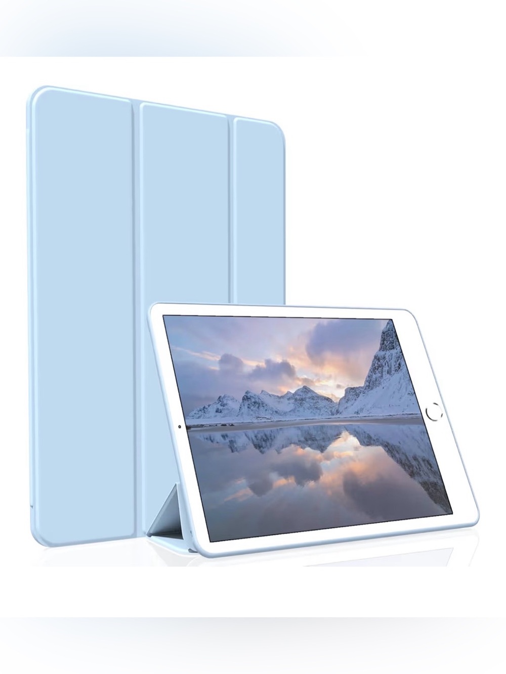 Light Blue iPad Smart Cover Case - Compatible Brand